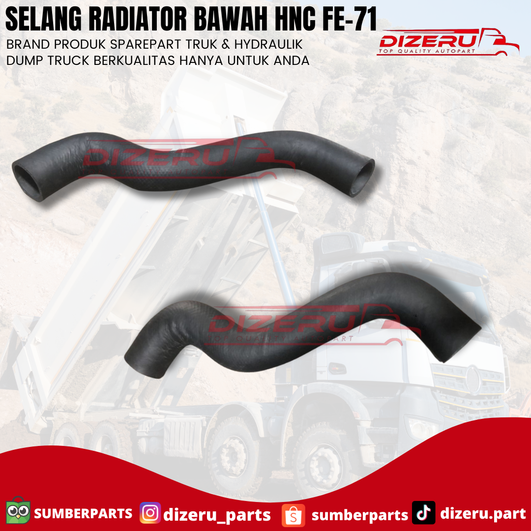 Selang Radiator Bawah HNC FE-71